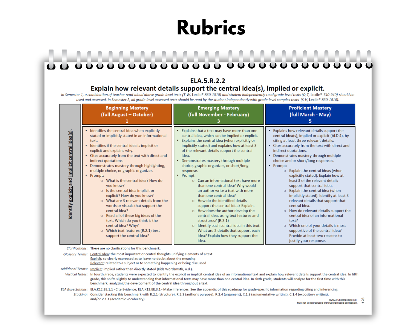 Roadmaps to Mastery: Reading Comprehension (3rd–5th Grade)