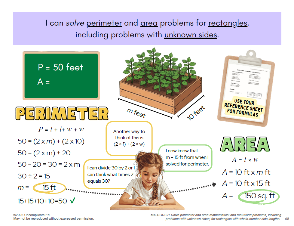 4th Grade Math Anchor Charts (Florida)